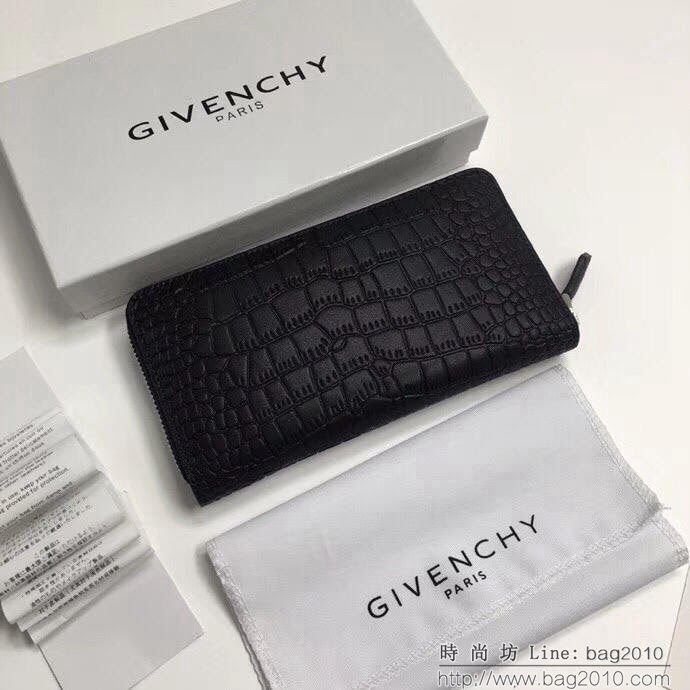 GlVENCHY紀梵希 2018最新 熱賣款式 專櫃品質 頂級進口牛皮 原版五金 拉鏈錢包 091888  tsg1007